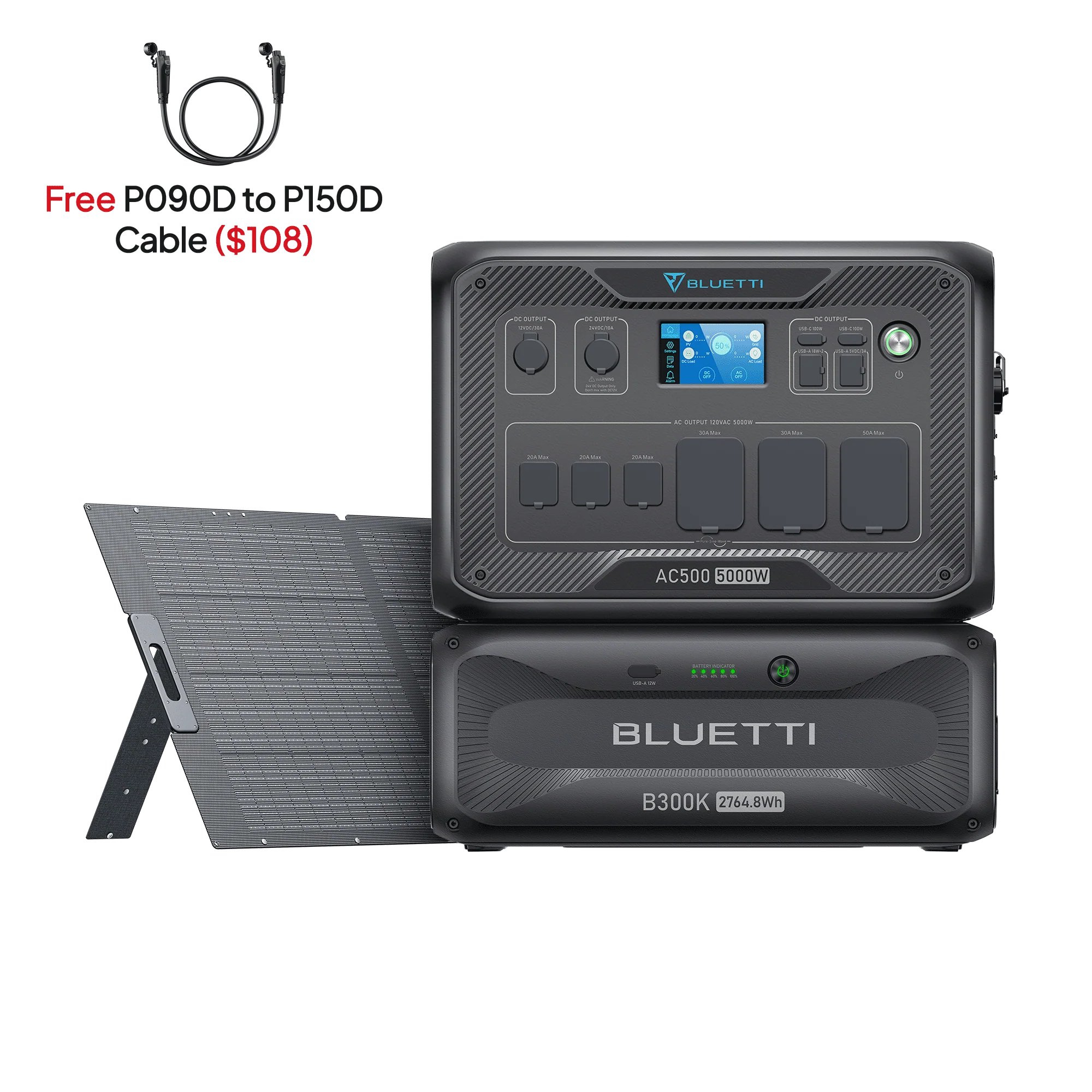 AC500+B300K+350W | Solar Generator