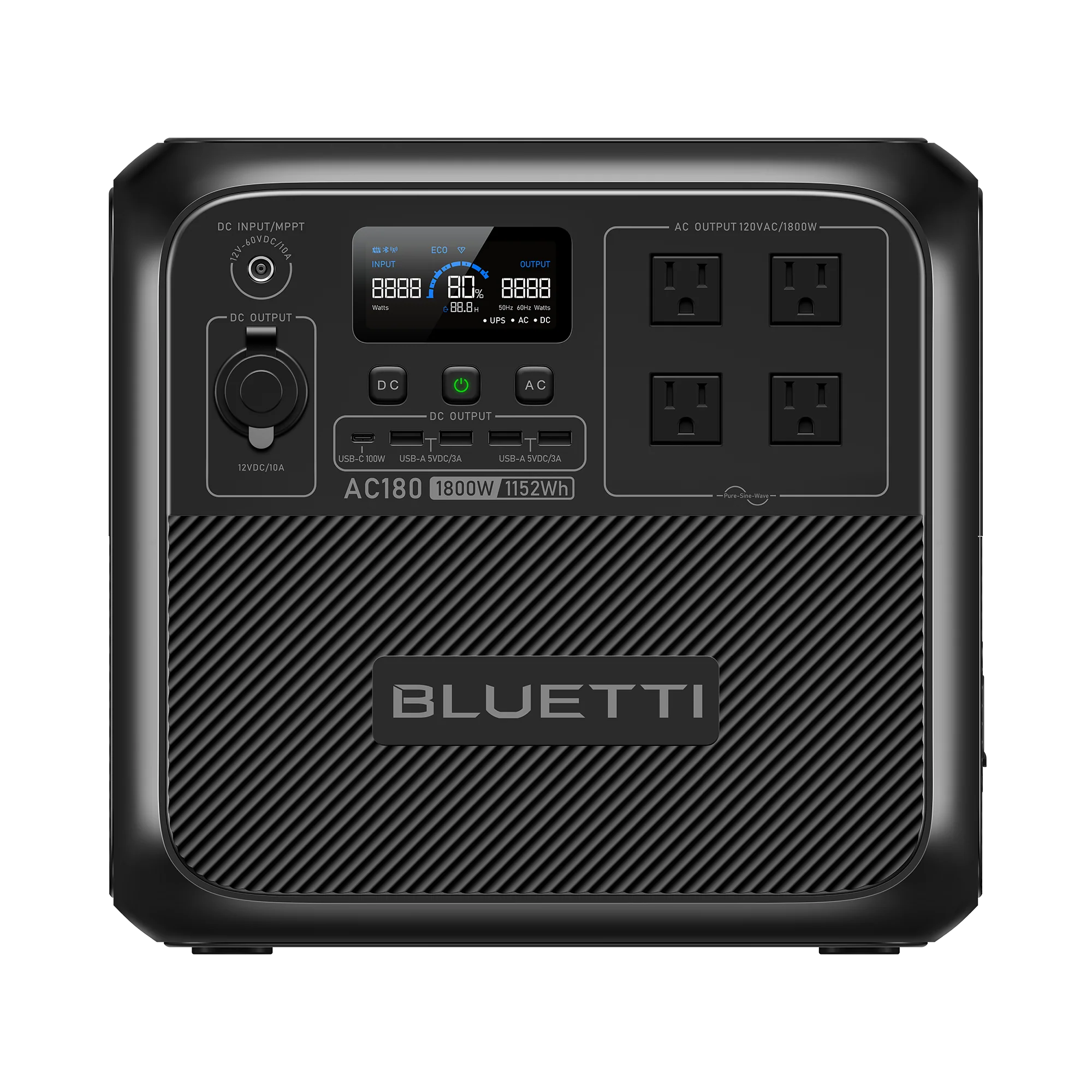 BLUETTI AC180+PV200 Solar Portable Power Station-A