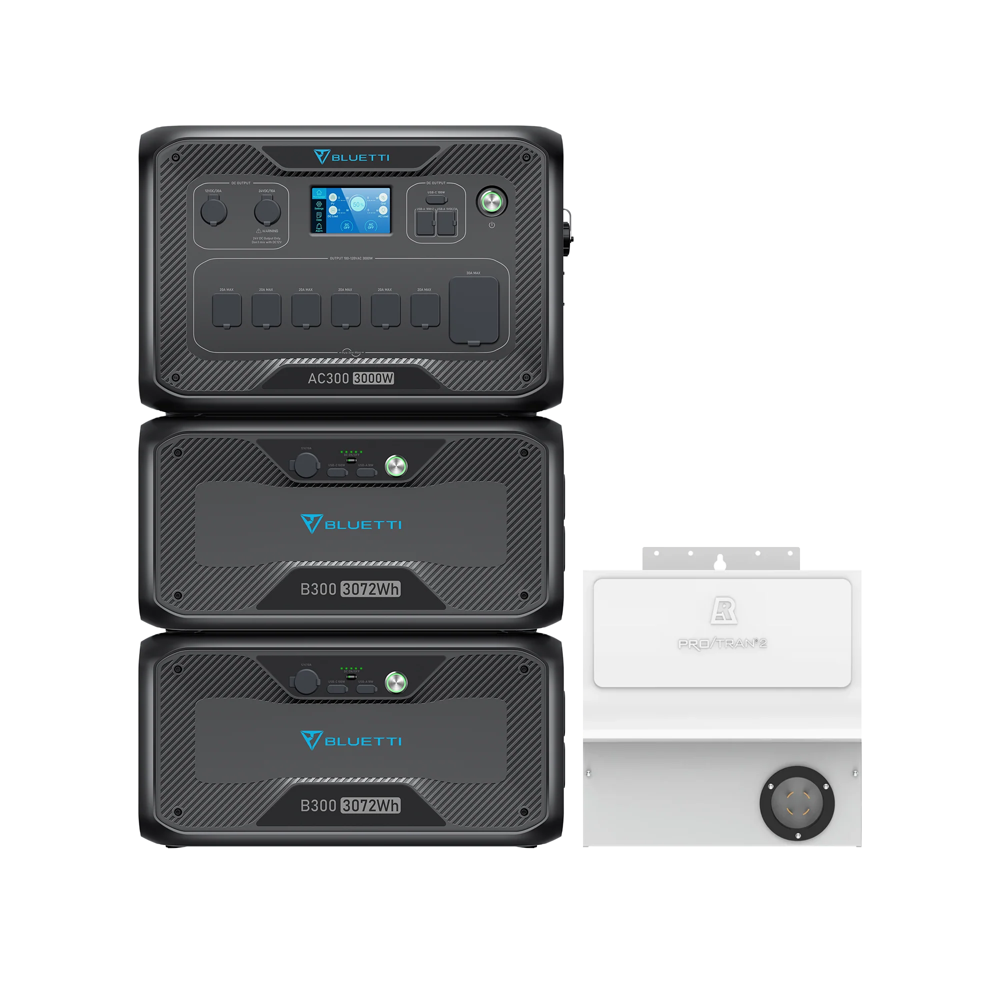 BLUETTI AC300+2*B300+Home integration Kit (120V) | Home Battery Backup