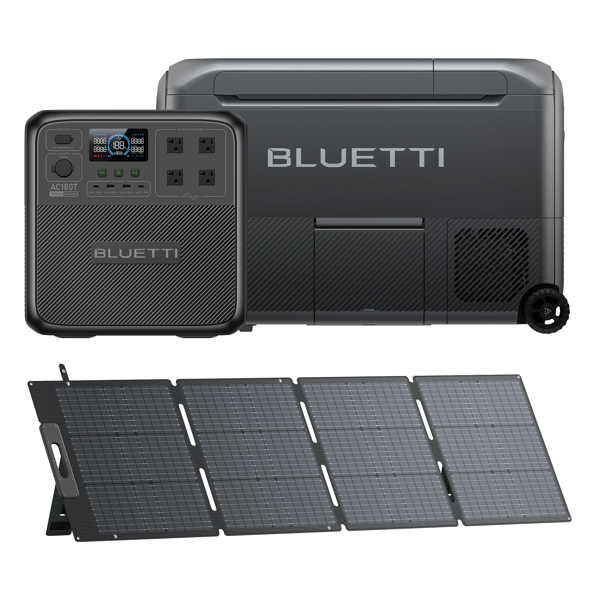 MultiCooler+AC180T+200W Solar | Portable Fridge