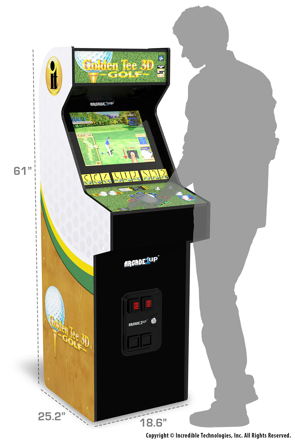 Golden Tee 3D 35th Anniversary Arcade Machine
