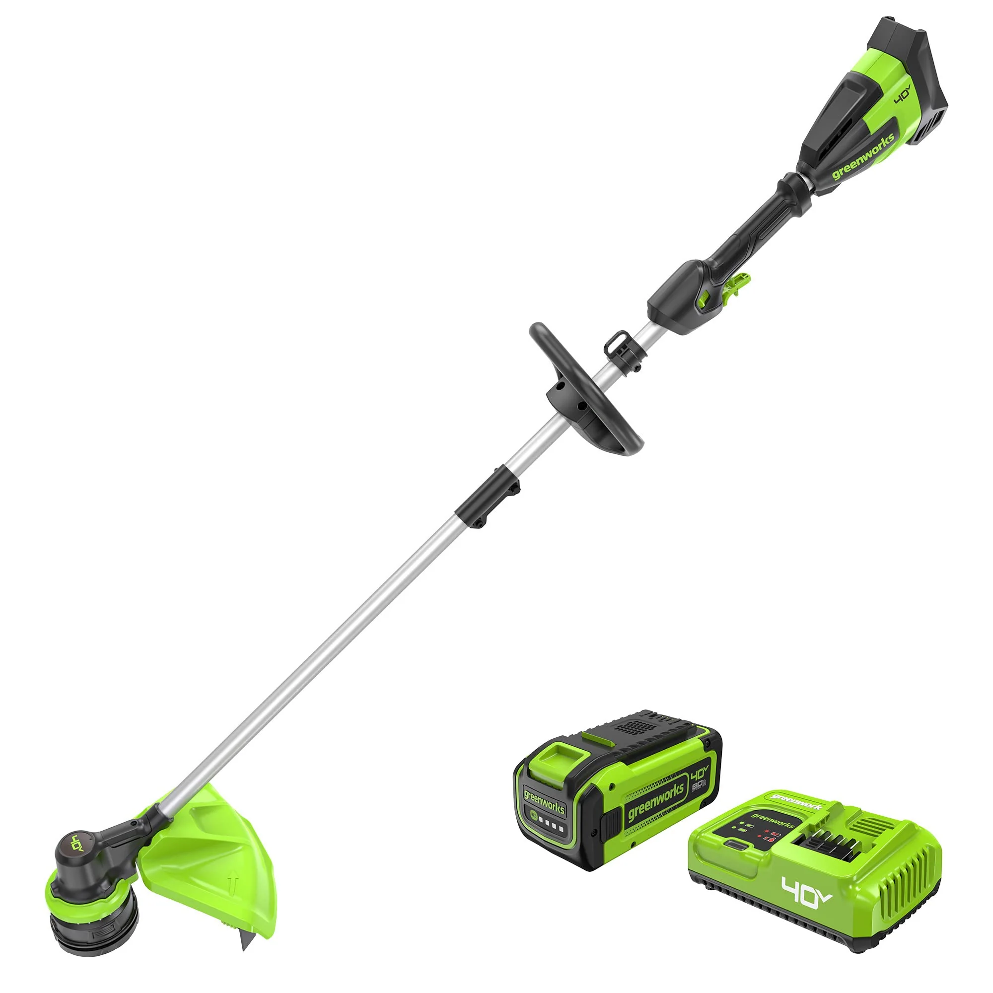 40V 17 Cordless Battery String Trimmer w/ 8.0 Ah Battery & Charger