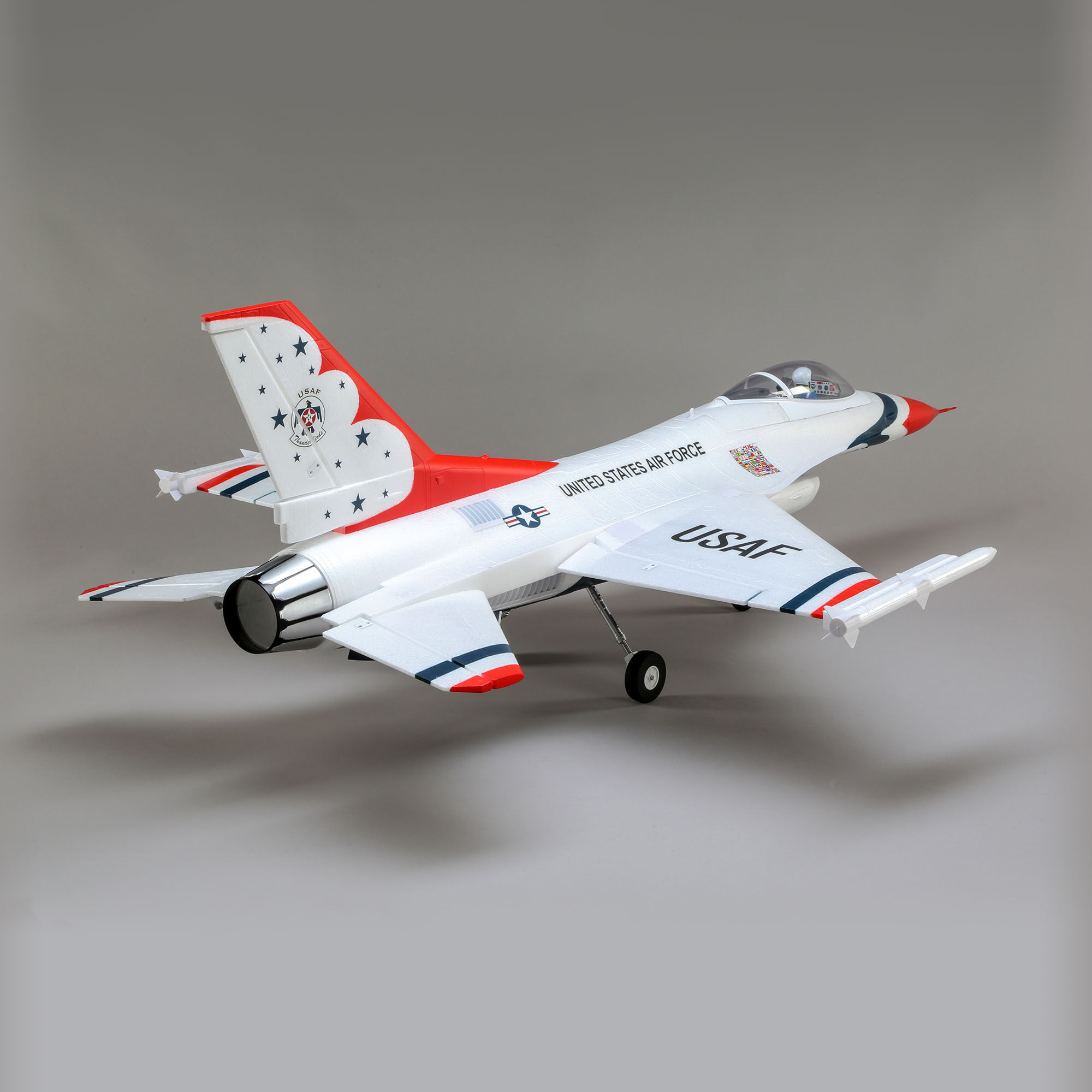 F-16 Thunderbirds 70mm EDF Jet BNF Basic with AS3X and SAFE Select, 815mm