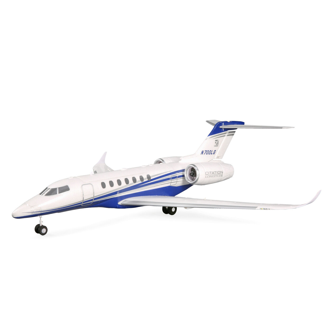 UMX Citation Longitude Twin 30mm EDF Jet BNF Basic with AS3X and SAFE Select, 638mm