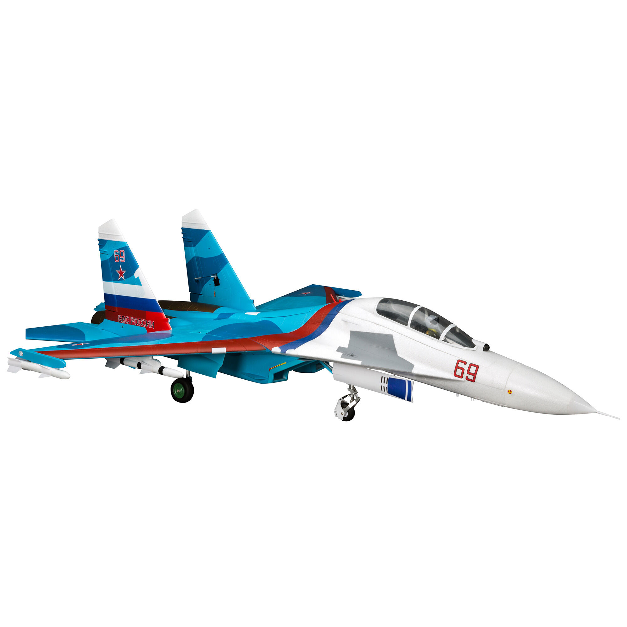 SU-30 Twin 70mm EDF BNF Basic with AS3X and SAFE Select, 1100mm
