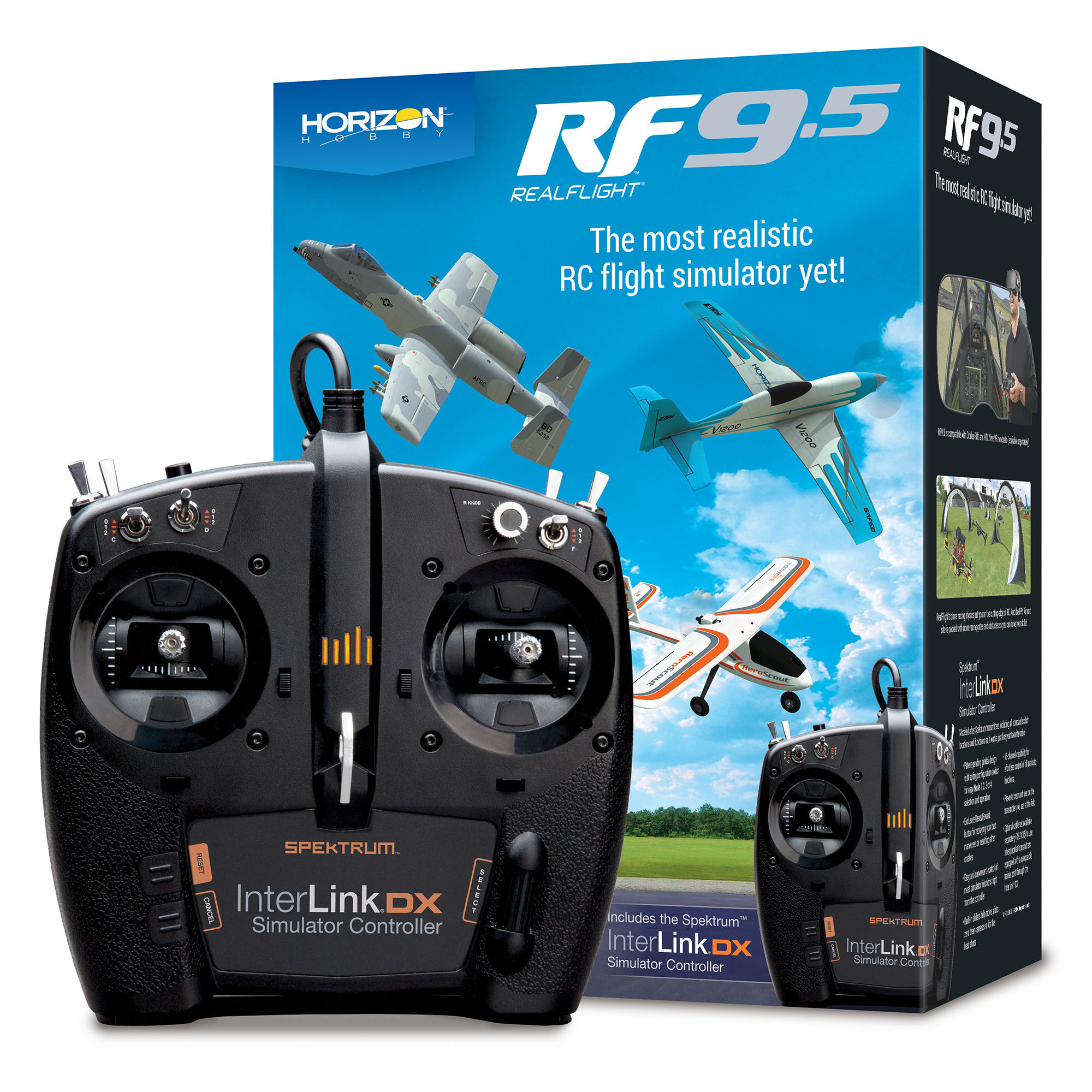 RealFlight 9.5 Flight Simulator with Interlink Controller