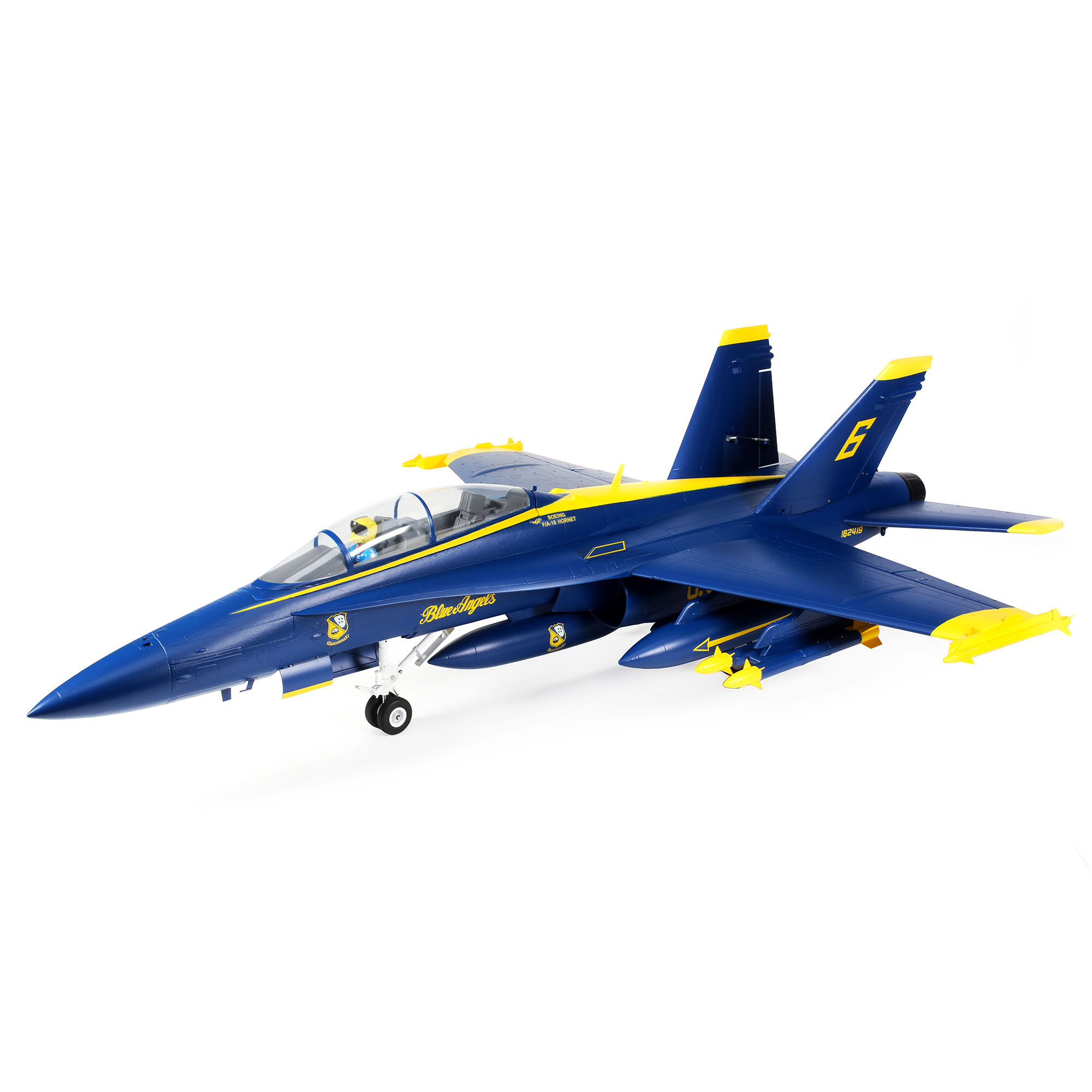 F-18 Blue Angels 80mm EDF Jet BNF Basic with AS3X and SAFE Select, 980mm