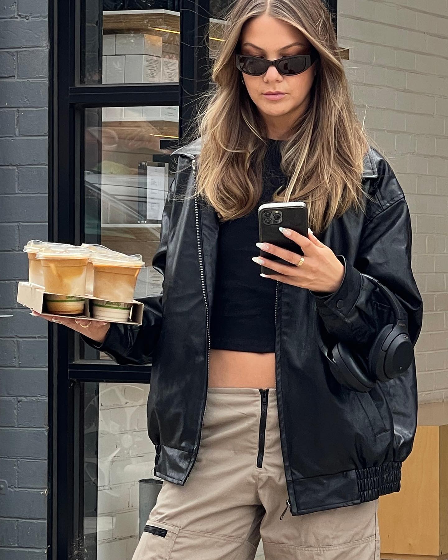 Cavita Jacket in Pu Black