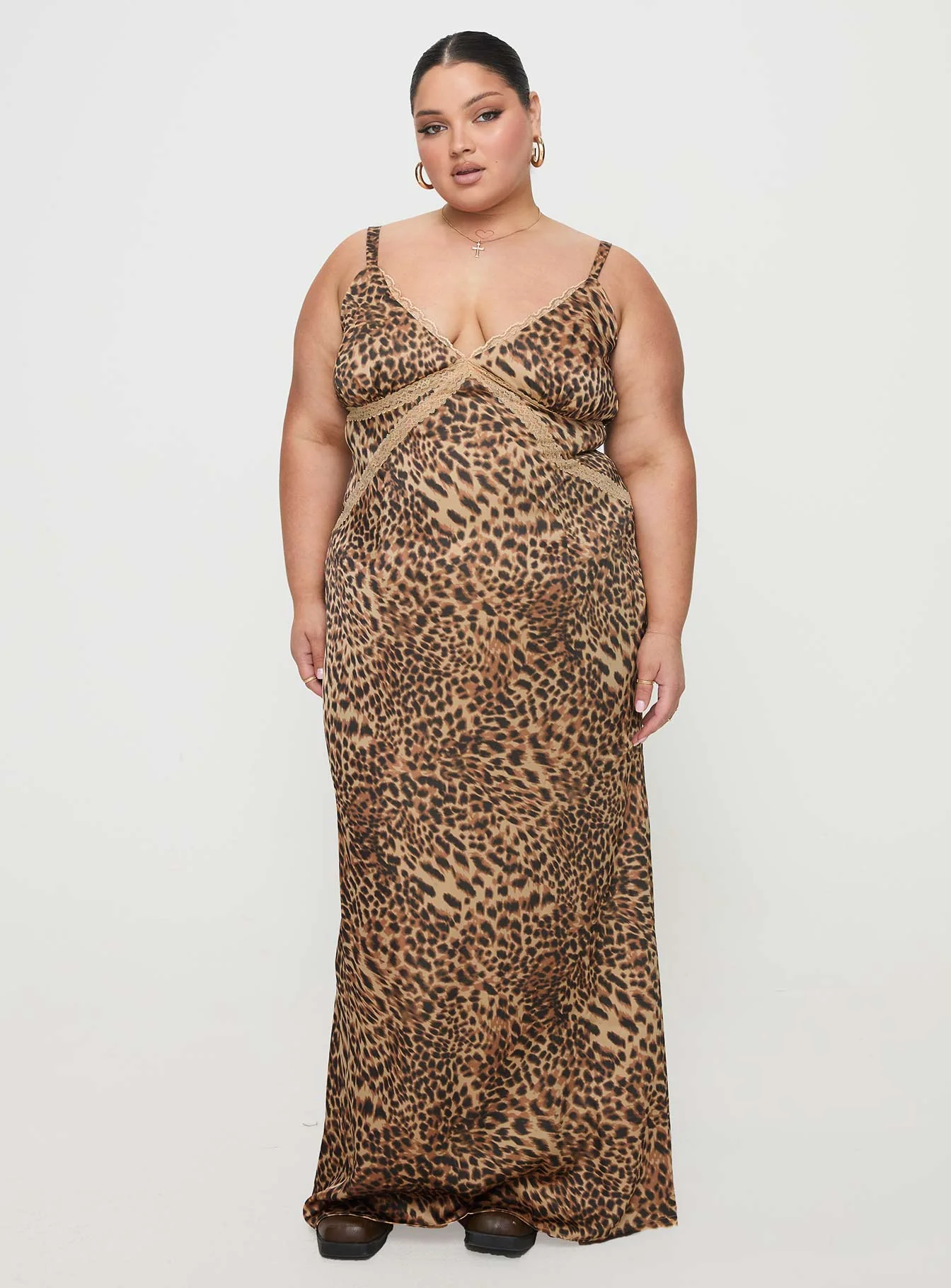 Sanctuary Maxi Dress Leopard Curve