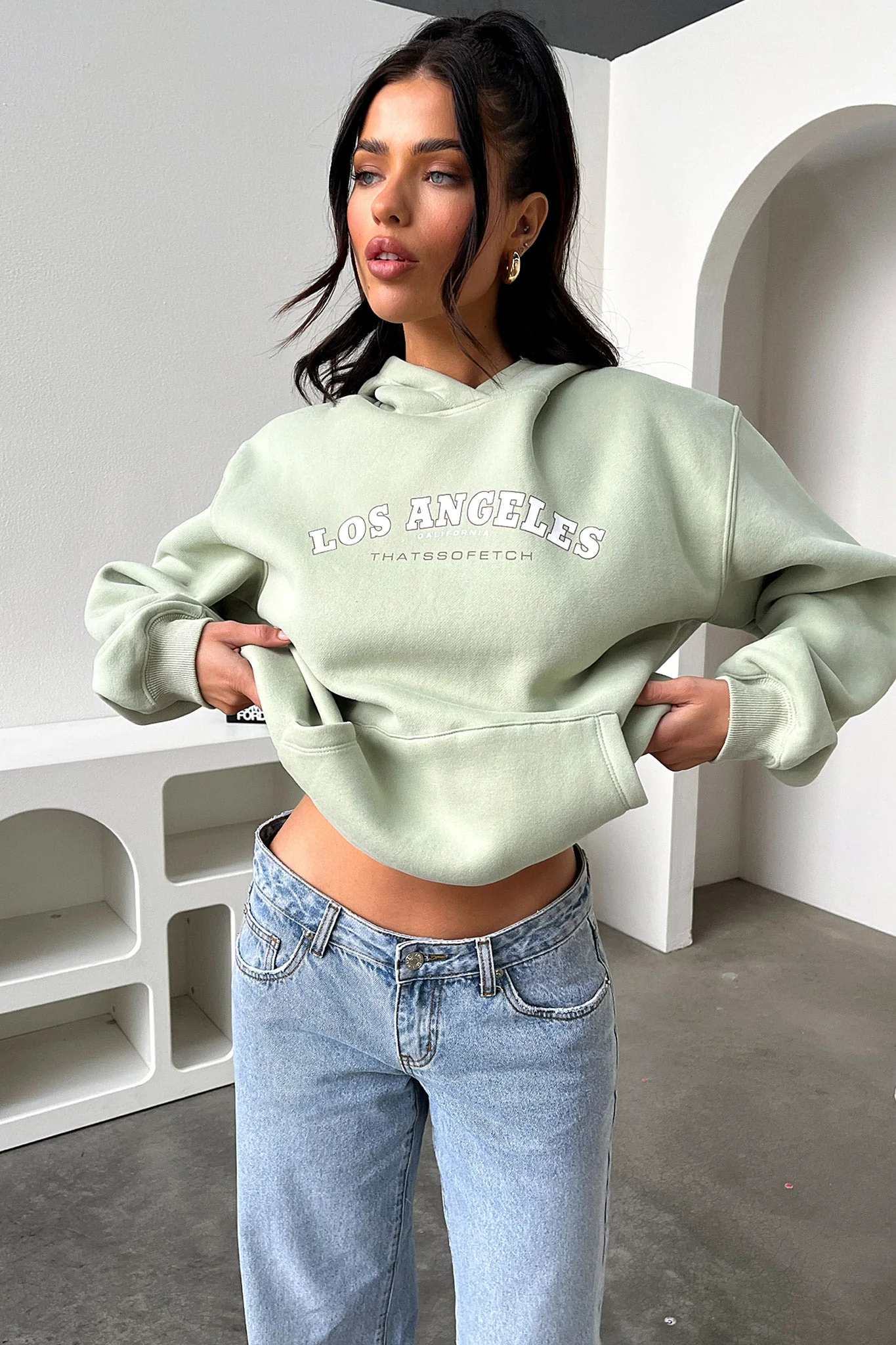 Los Angeles Hoodie - Sage