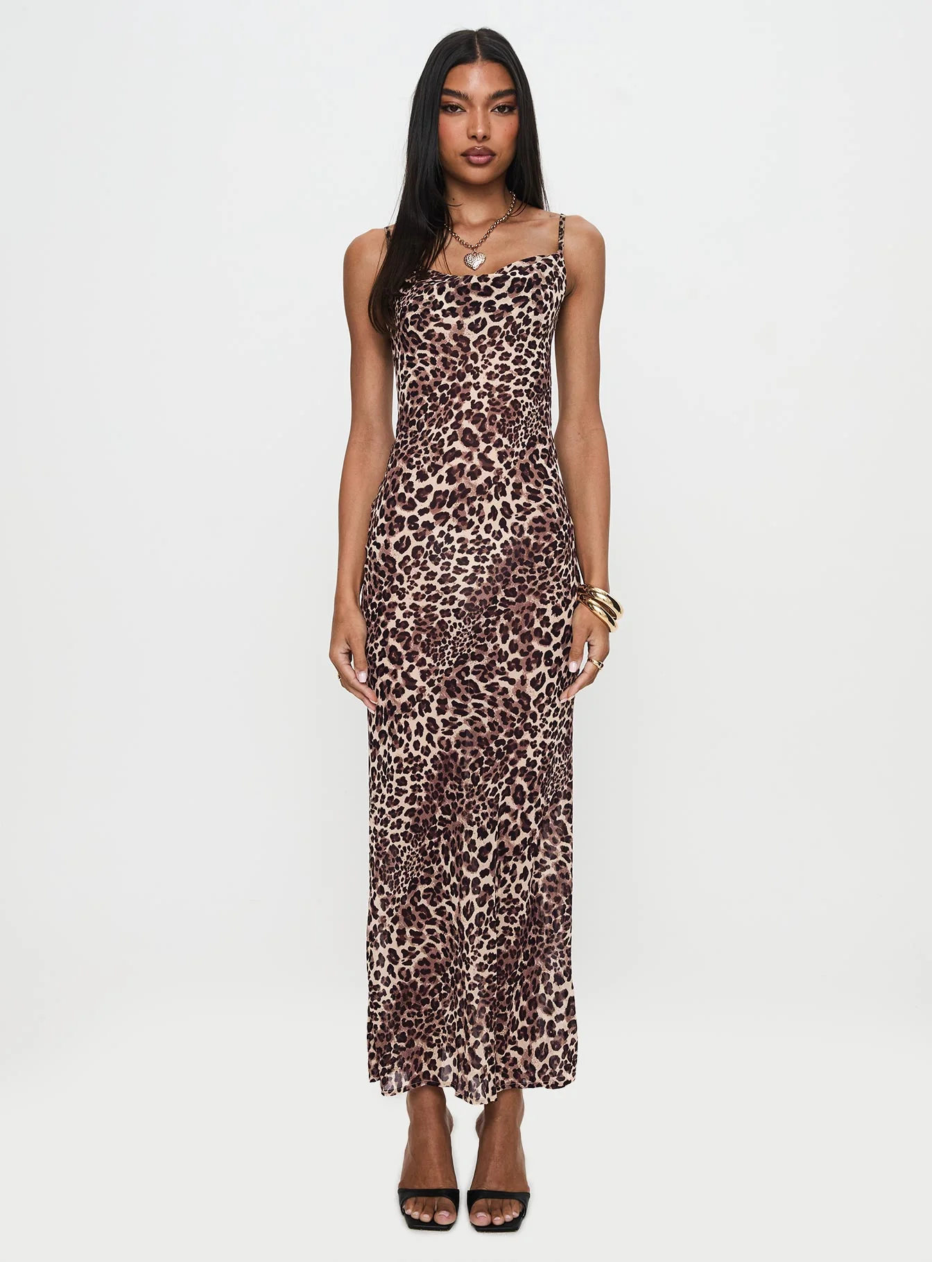 Paolina Maxi Dress Leopard