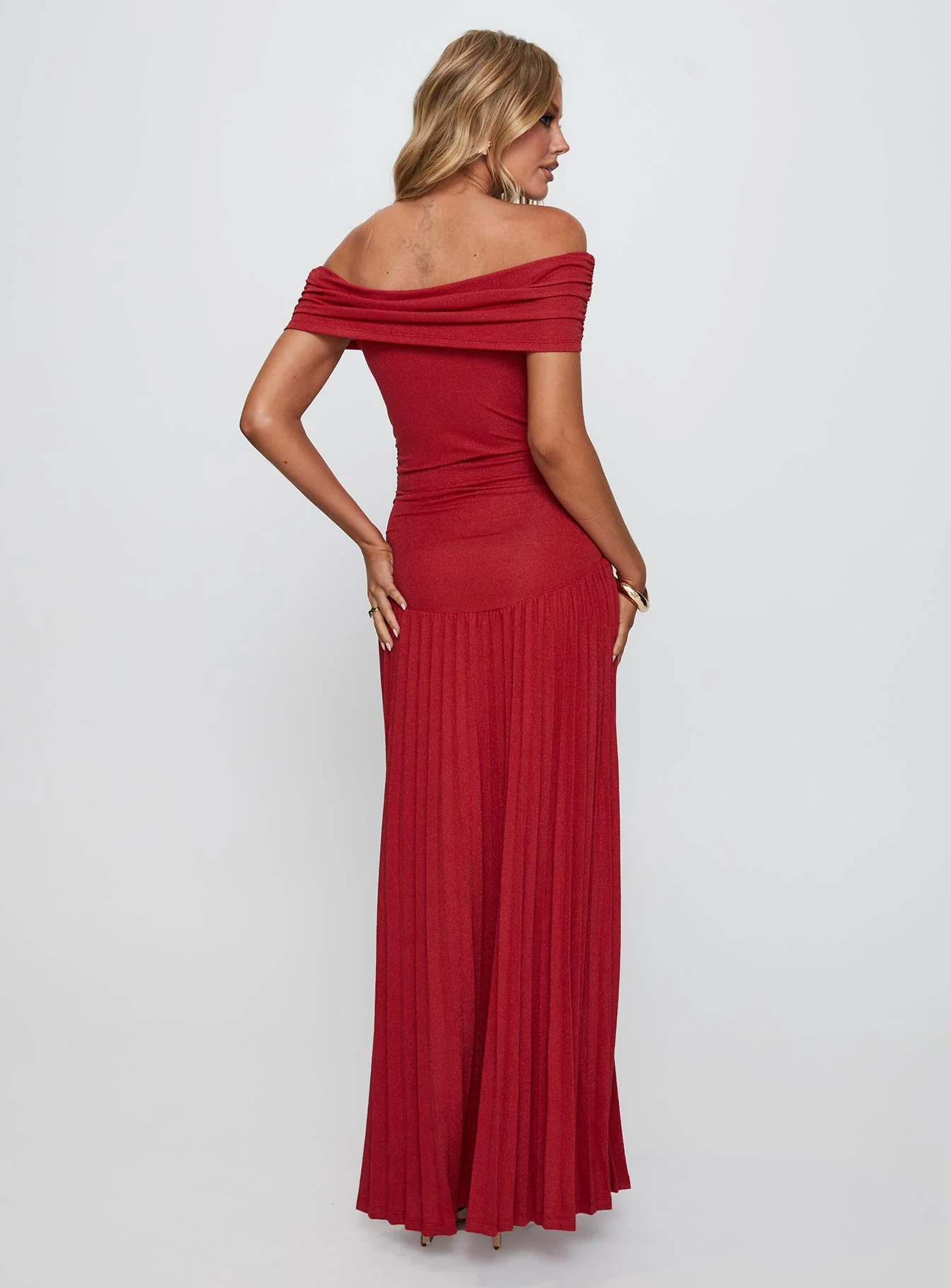 Field Of Dreams Maxi Dress Crimson