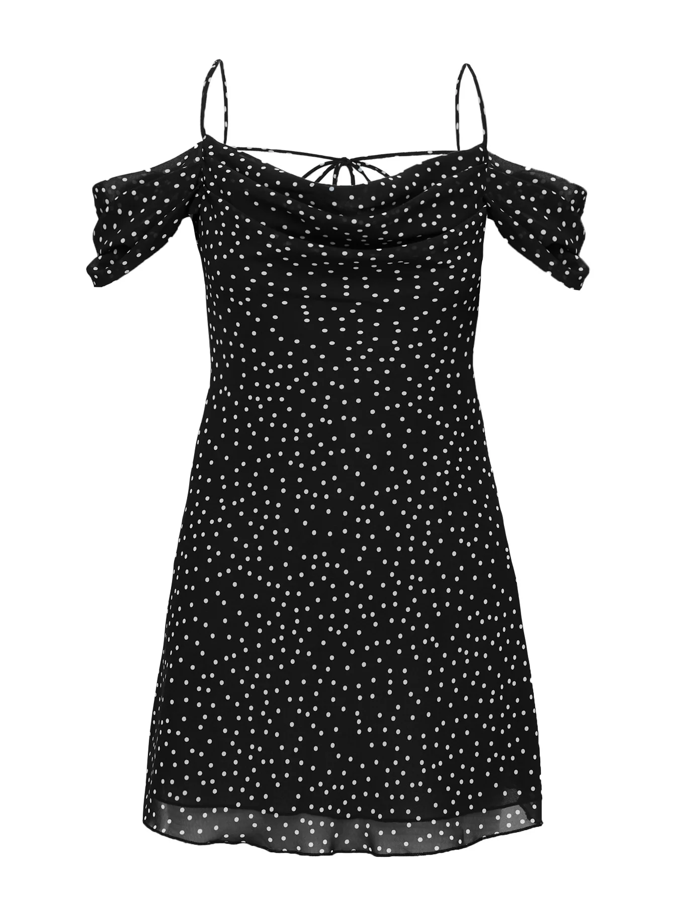Momentary Mini Dress Black Polka