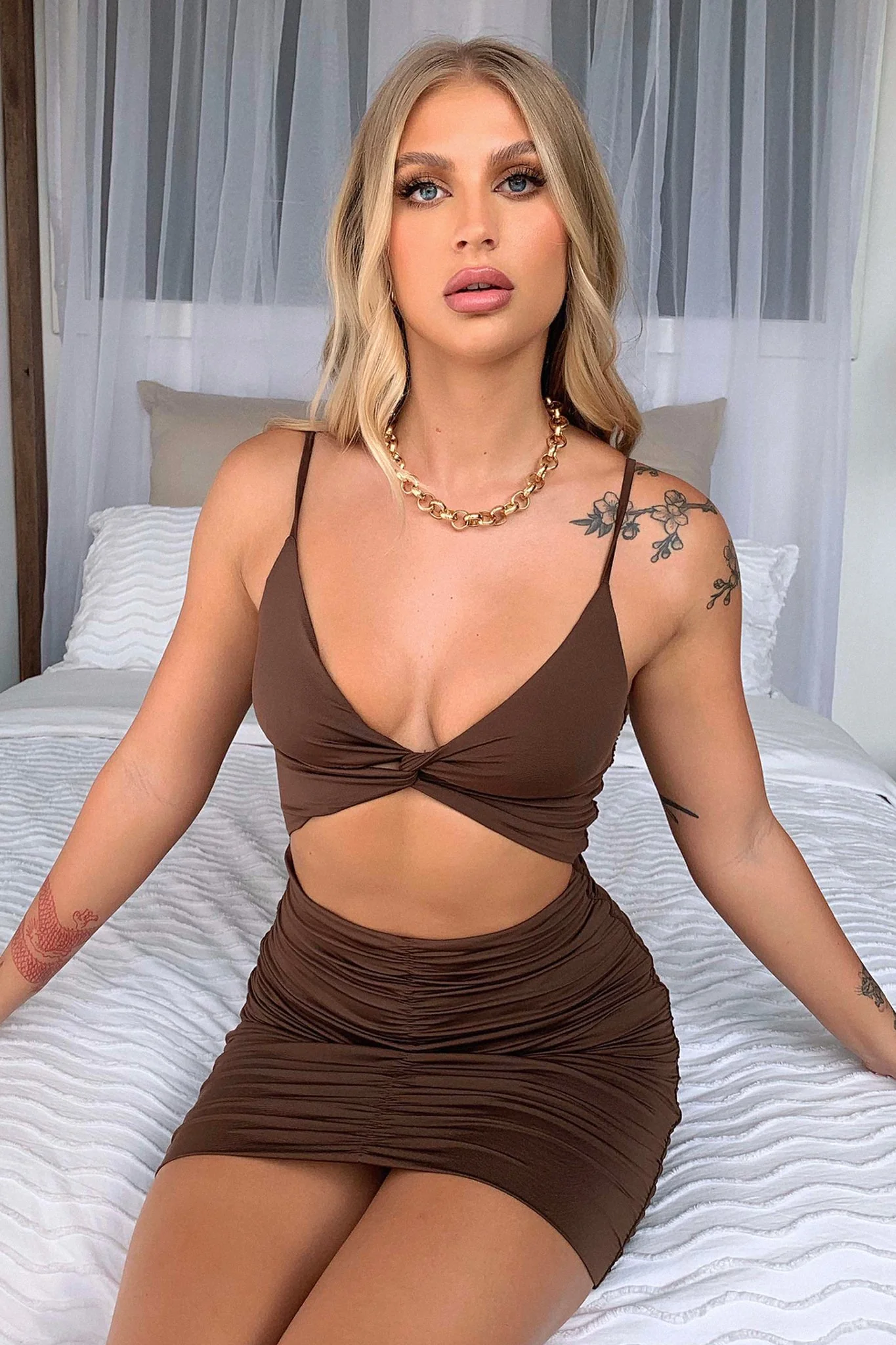 Tamara Dress - Brown