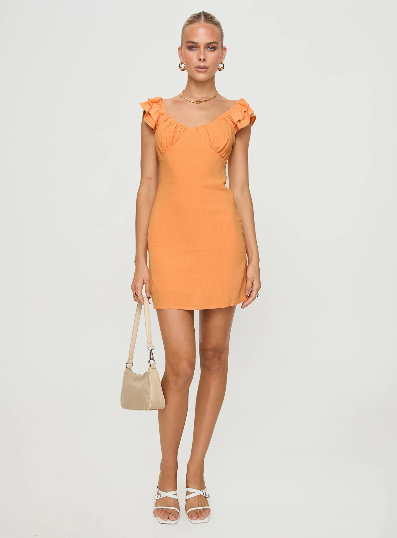 Leto Mini Dress Orange