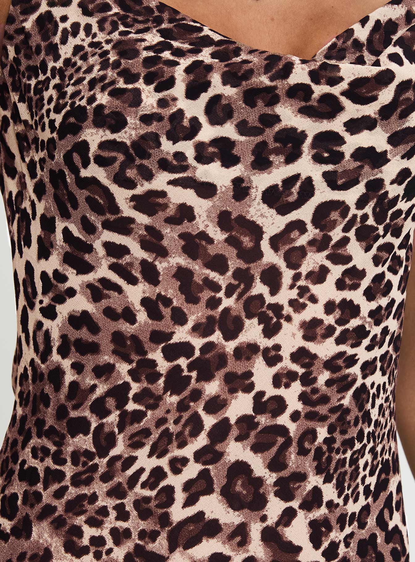 Paolina Maxi Dress Leopard