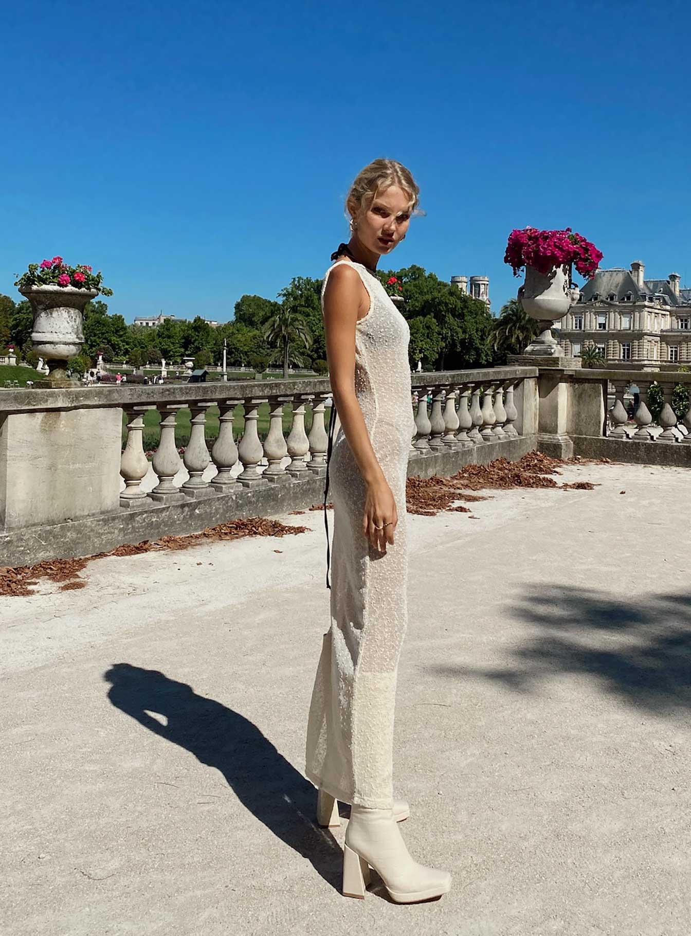 Performer Knit Maxi Dress Cream