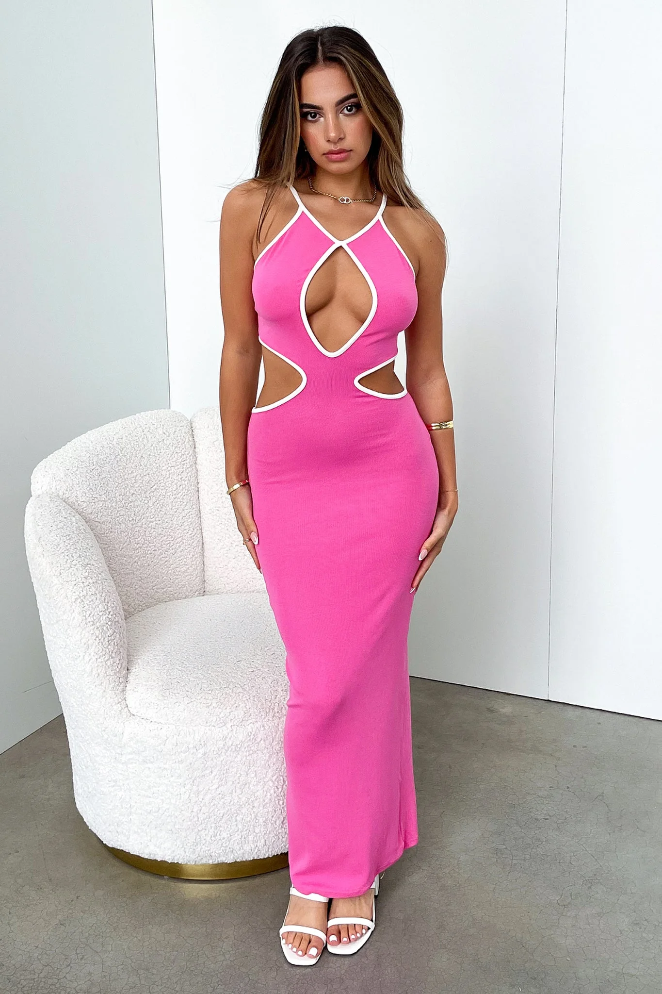 Radar Maxi Dress - Pink