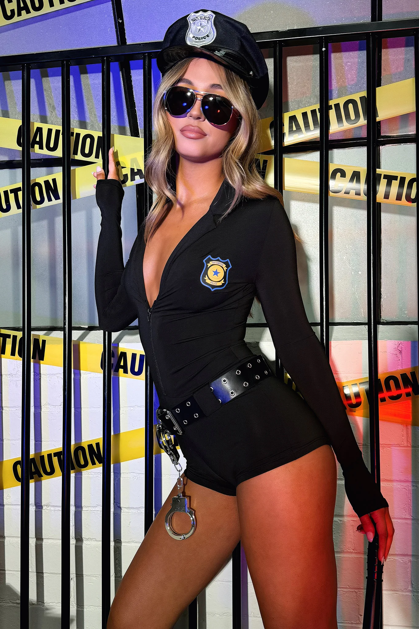 Right To Remain Silent Playsuit - Black