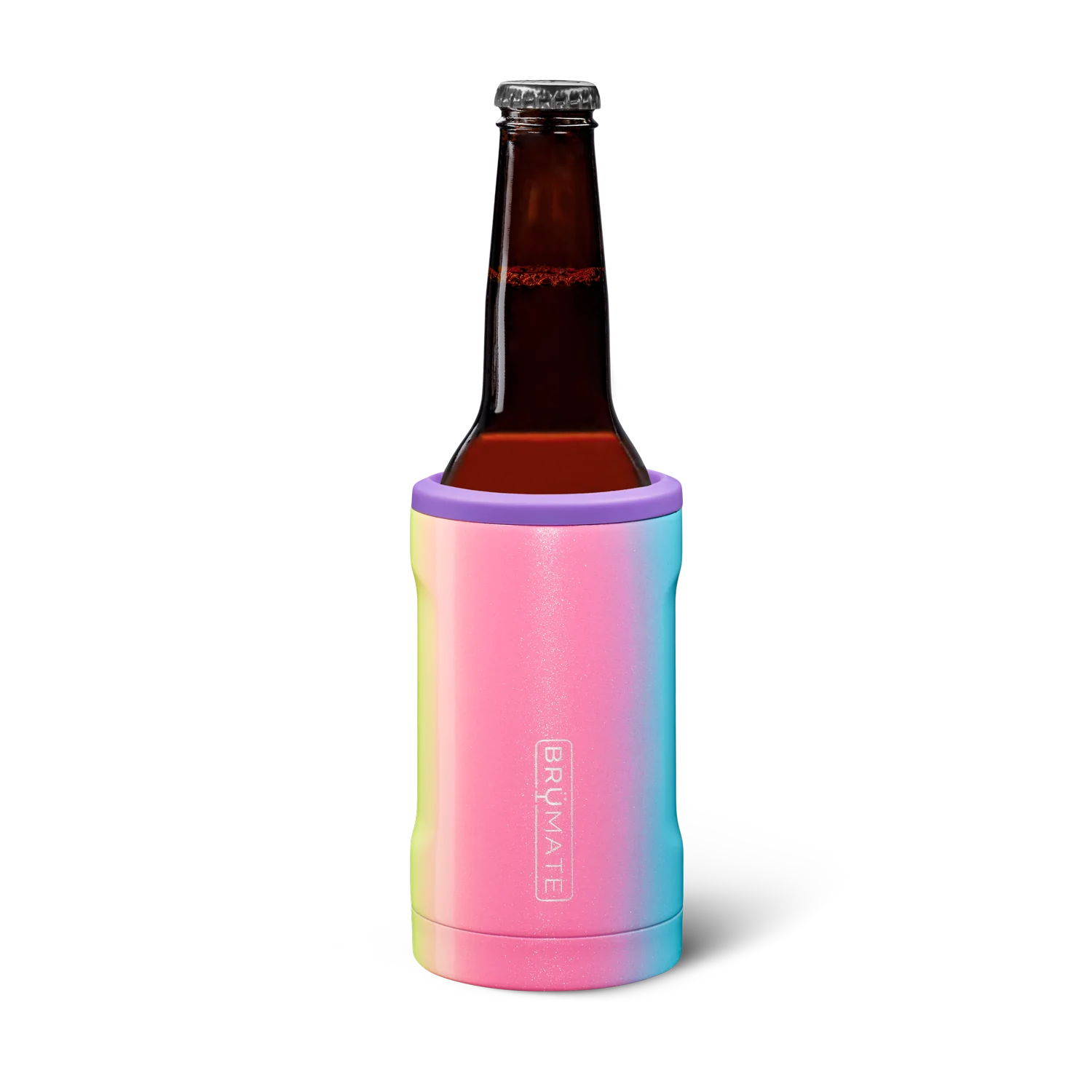 Brumate Hopsulator Bott'l Glitter Rainbow | 12oz Bottles