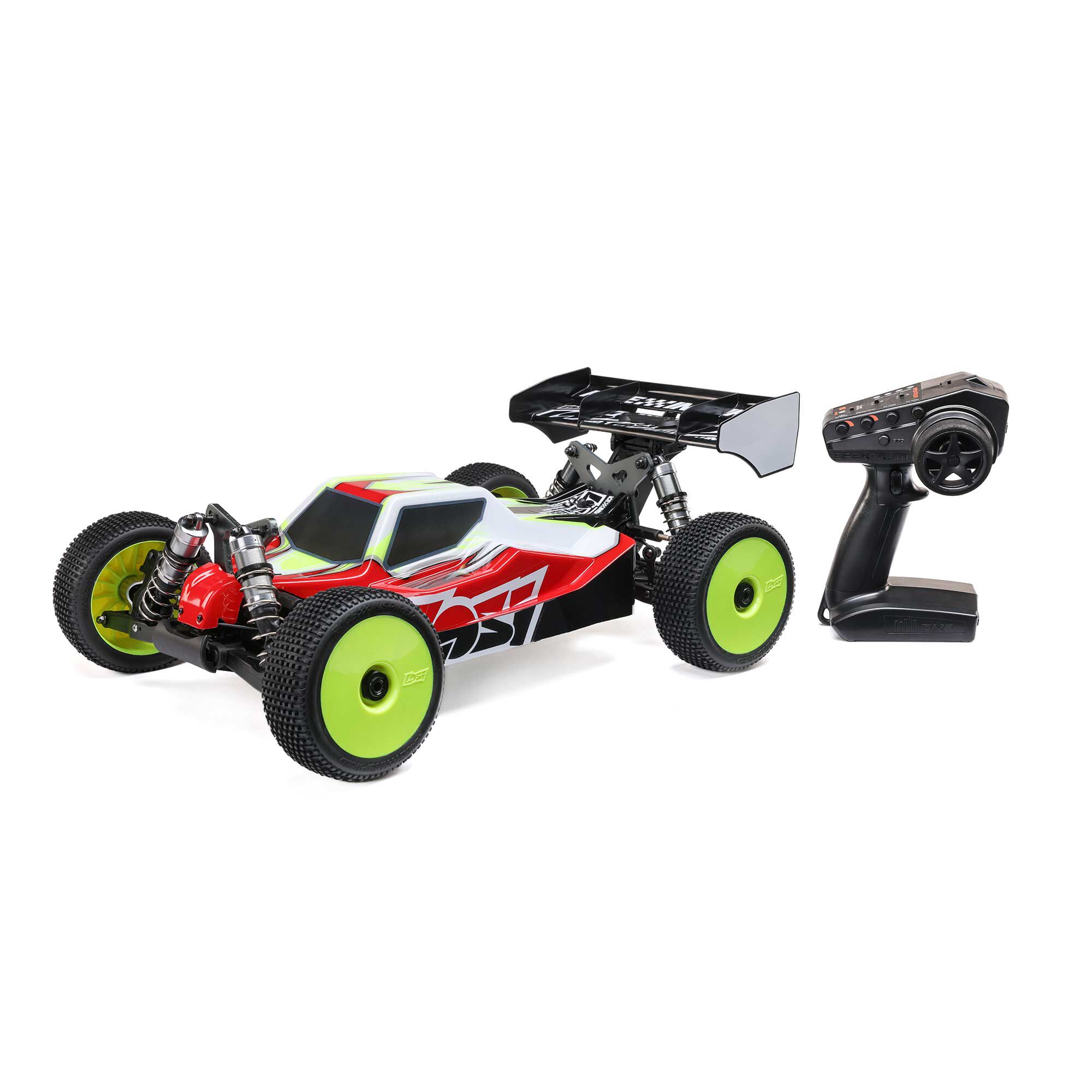 Losi 1/8 8IGHT-XE 4S 4X4 RTR Brushless Race Buggy, Clear