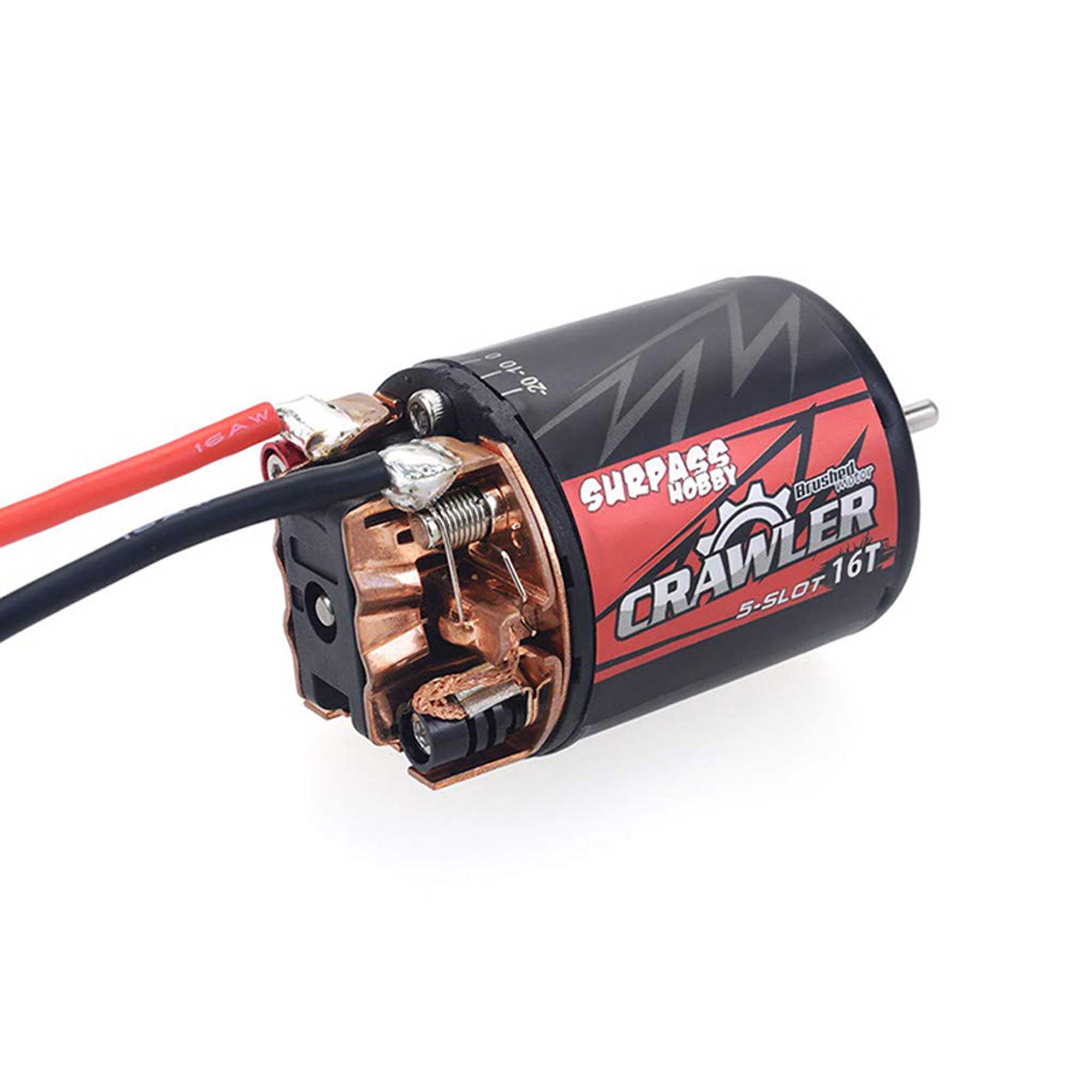 Integy Crawler 5-Slot Stator 16 Turn 540 Size Brush Motor