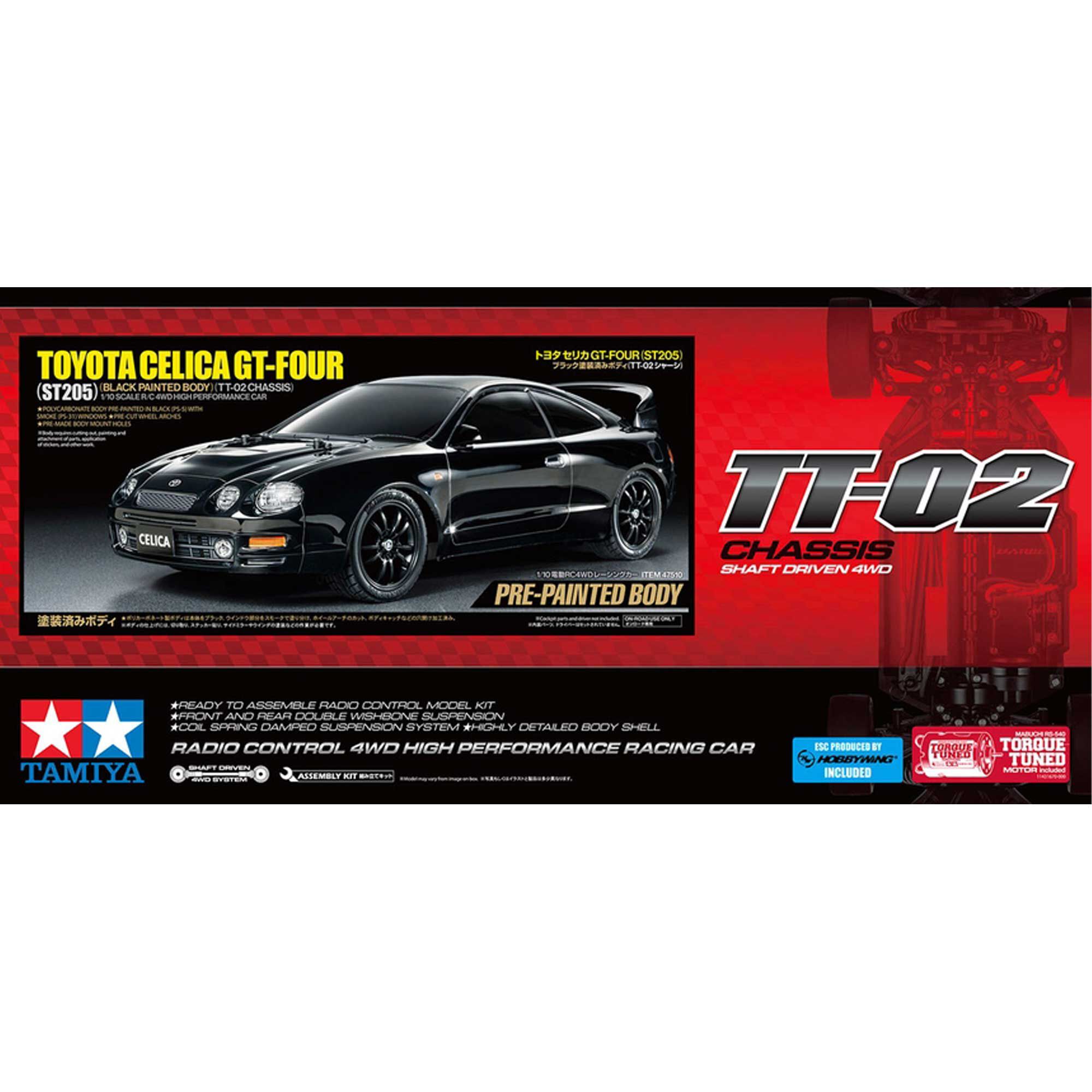 Tamiya 1/10 Toyota Celica GT-Four TT-02 4x4 Touring Car Kit