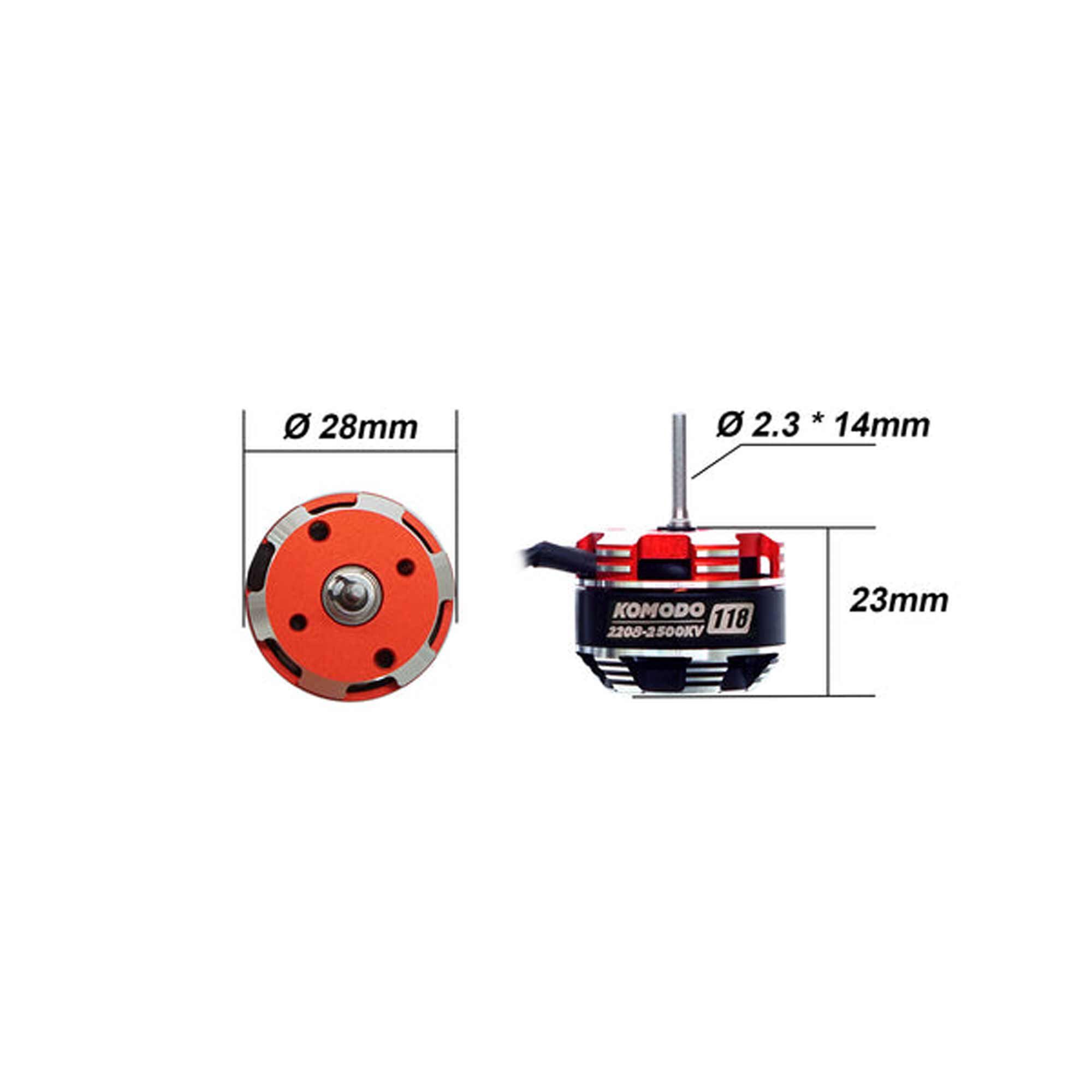 Furitek Komodo 2208 2500Kv Brushless Motor: UTB18 Capra