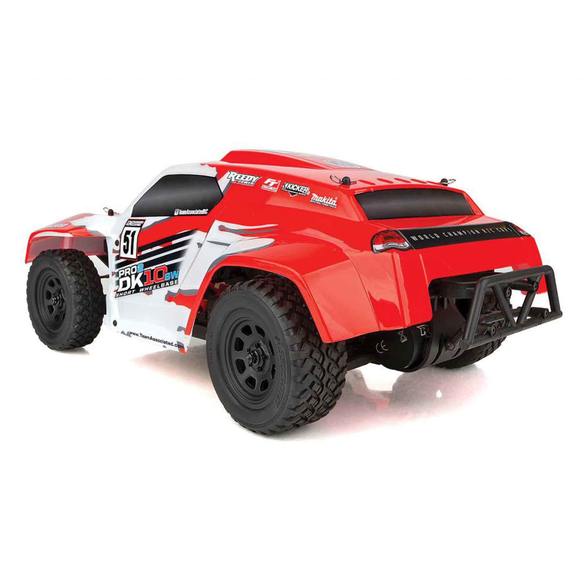 Team Associated 1/10 Pro2 DK10SW Dakar 2WD Buggy RTR, Red/White