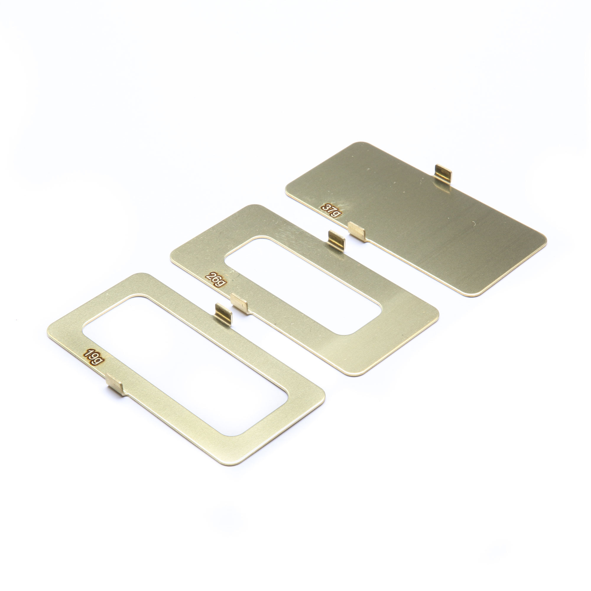 Team Losi Racing Brass Battery Weight Set - 18g, 25g, 36g