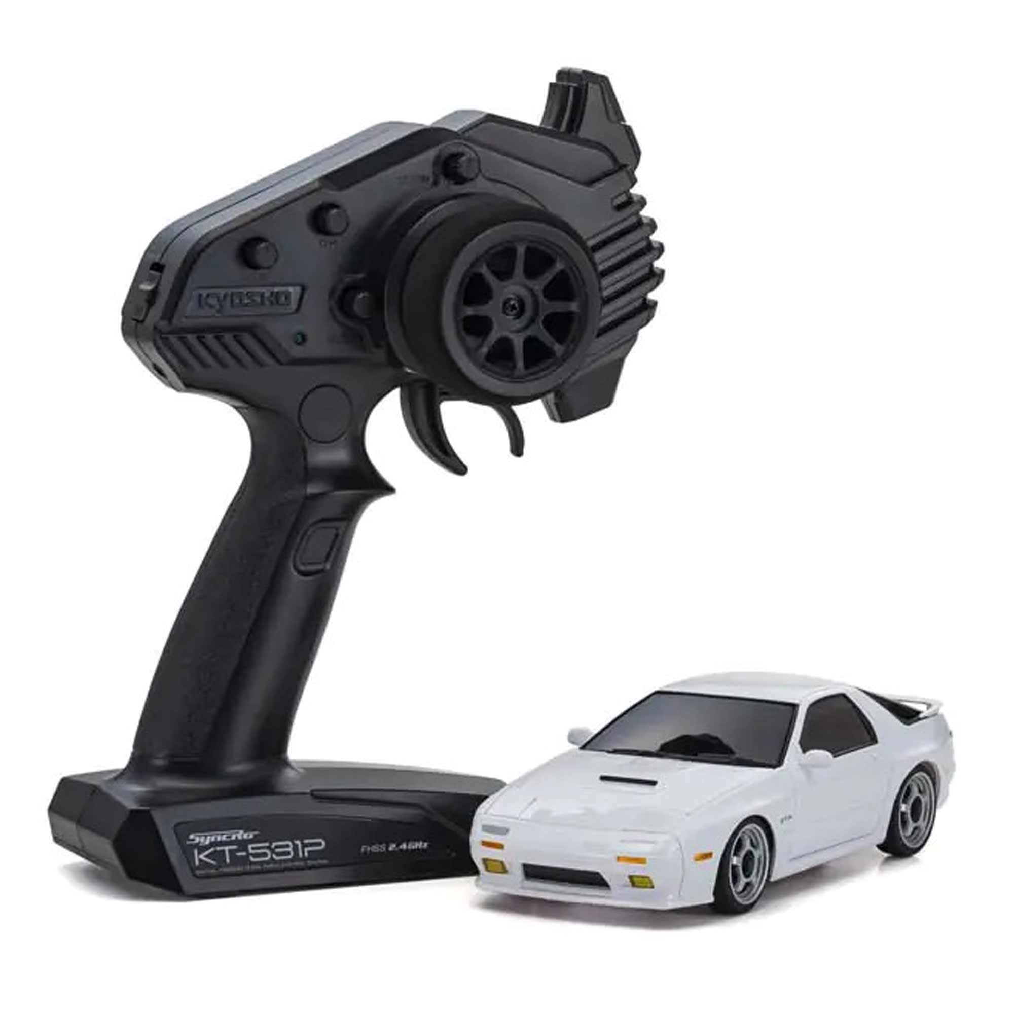 Kyosho 1/28 Mazda Savanna RX-7 FC3S MINI-Z AWD RTR, White