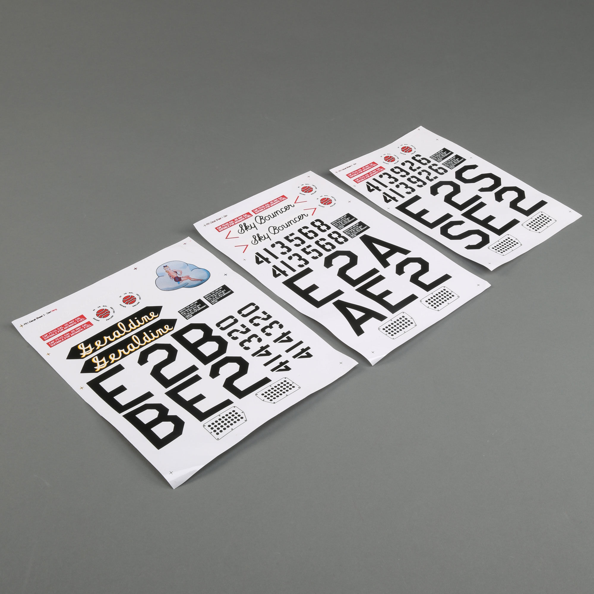 Hangar 9 Decal Set (3): P-51D Mustang 20cc