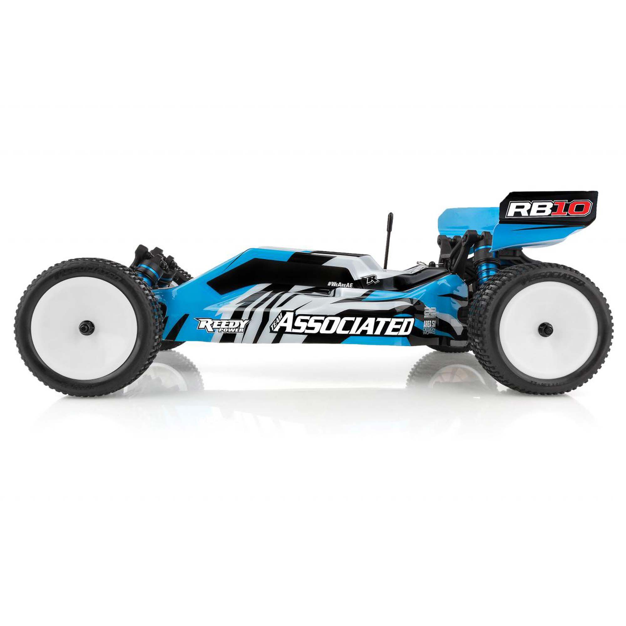 Team Associated 1/10 RB10 2WD Buggy RTR, Blue, LiPo Combo