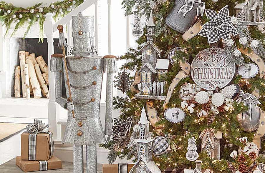 HUGE Life-size Galvanized Metal Nutcracker