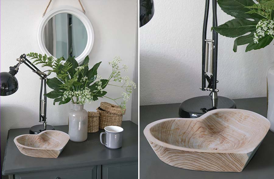 Heart Shaped Dough Bowl, Set of 2