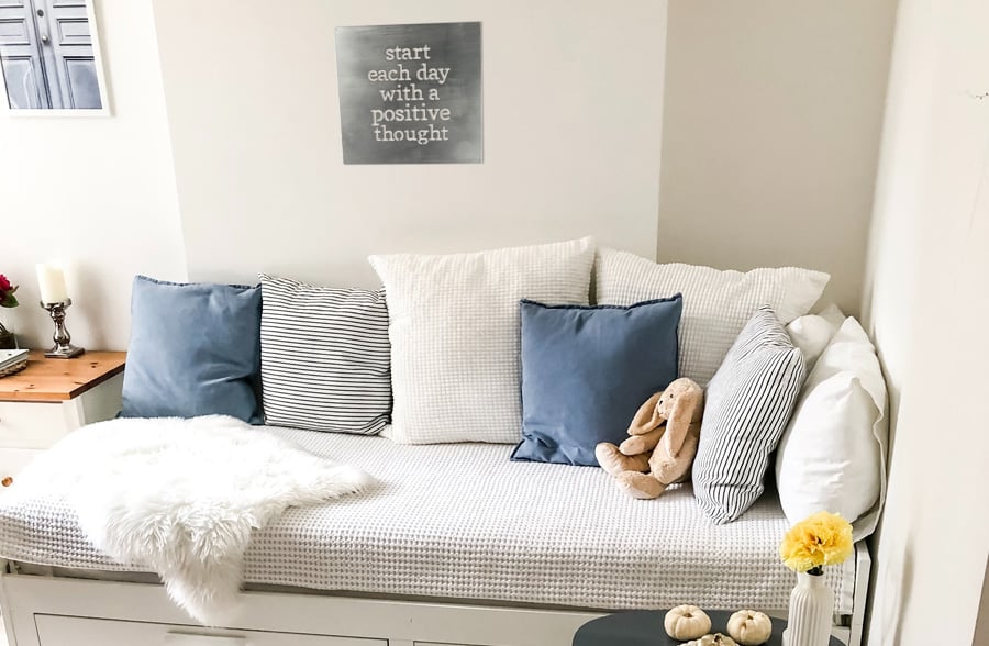 Positive Thoughts Metal Cutout Sign