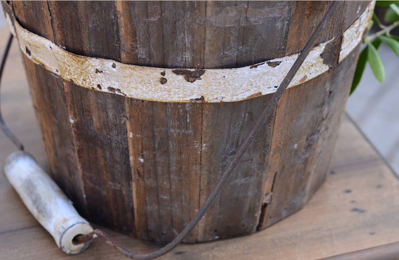 Rustic Wooden Pail
