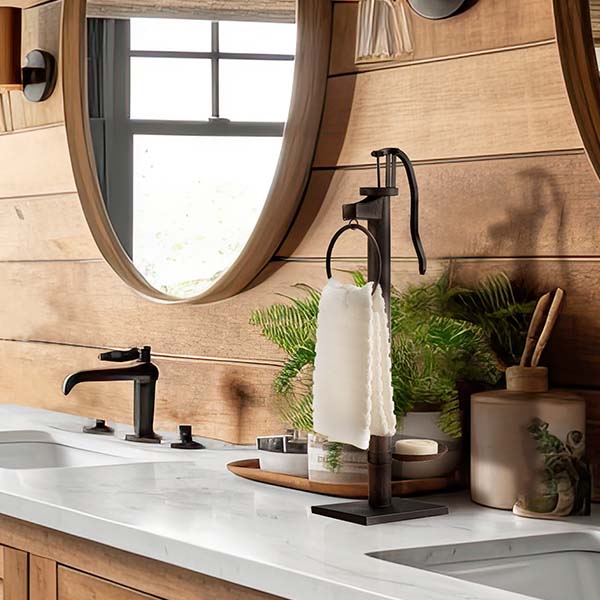 Water Pump Soap and Towel Holder