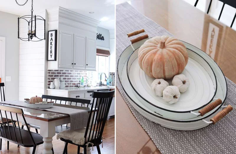 Oval Distressed Enamel Trays  Set of 2