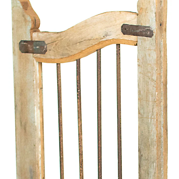 Repurposed Matching Wood and Iron Saloon Swing Doors, Set of 2