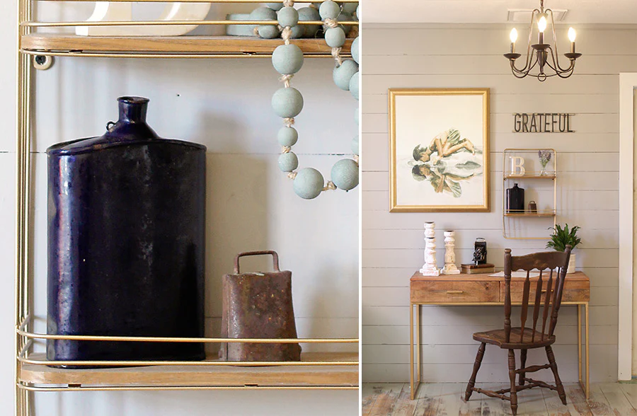 FOUND Deep Blue Distressed Metal Canteen