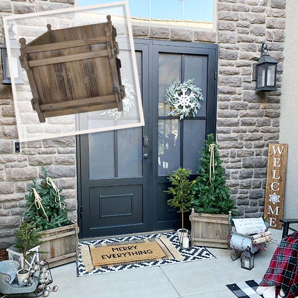 Oversized Rustic Wooden Crates, Set of 2