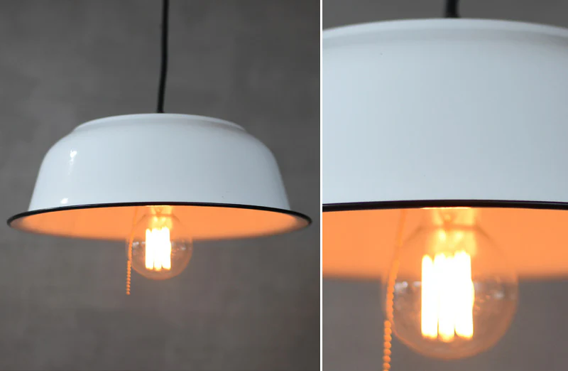 Industrial Style Enamel Pendant Light