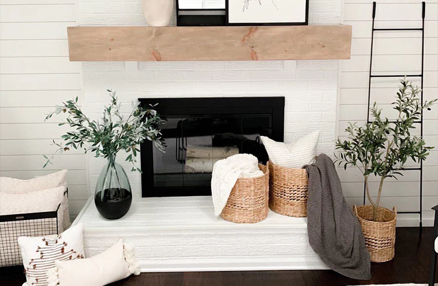 HUGE Woven Hyacinth Storage Baskets with Handles, Set of 3