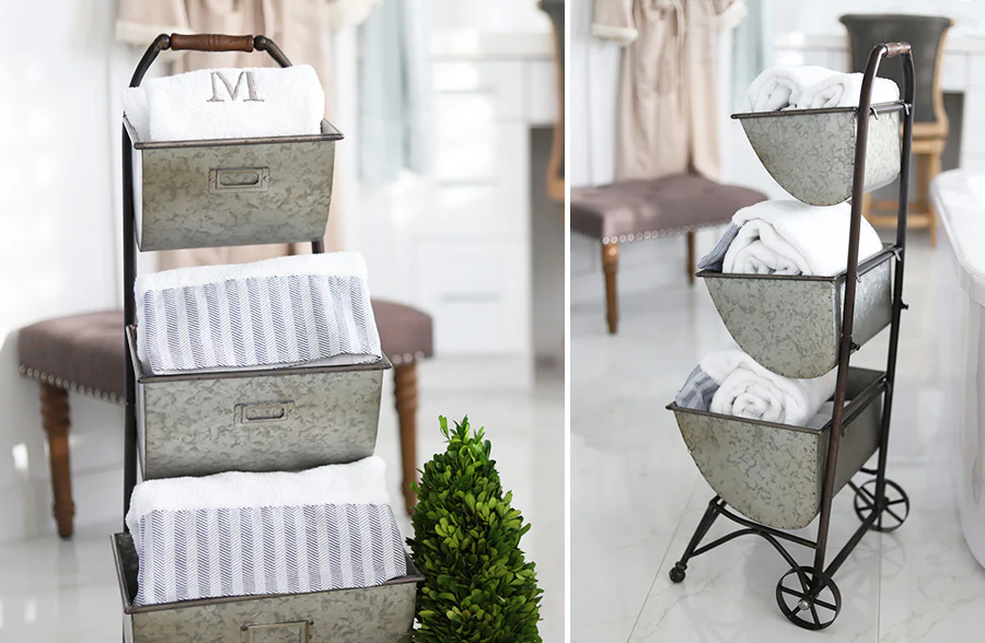 Rolling Three Tiered Storage Cart