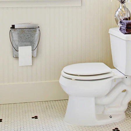 Rustic Bathroom Bucket Cubby