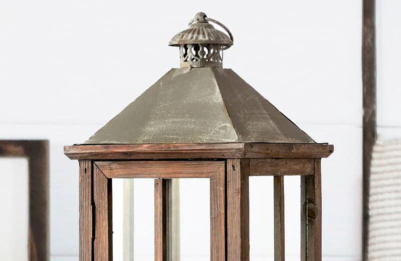 HUGE Antique Candle Lantern