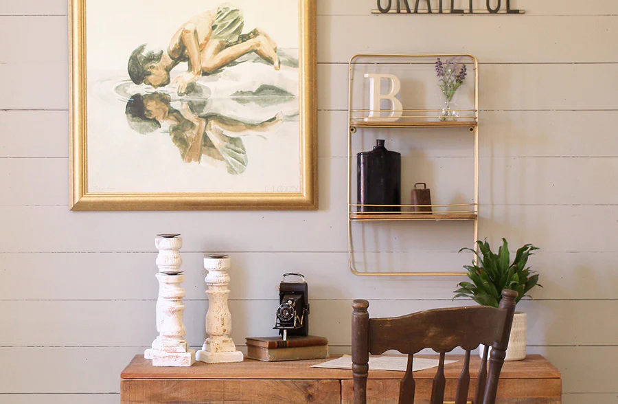 FOUND Deep Blue Distressed Metal Canteen