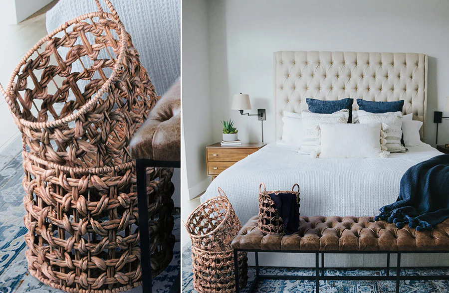 Nesting Water Hyacinth Baskets, Set of 3