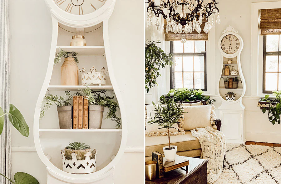 HUGE 75 Inch Mora Clock with Shelves